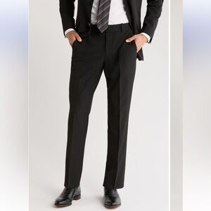 Kenneth Cole Reaction Men’s Black Dress Pants 32x30 Trousers Office Formal